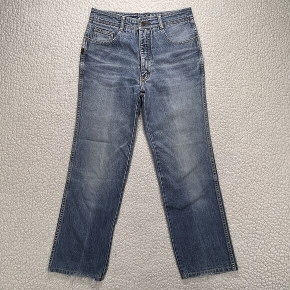 Vintage Jordache Women’s Jeans Size 32 (28x27) High Rise Straight Leg 90s Grunge - Picture 2 of 12